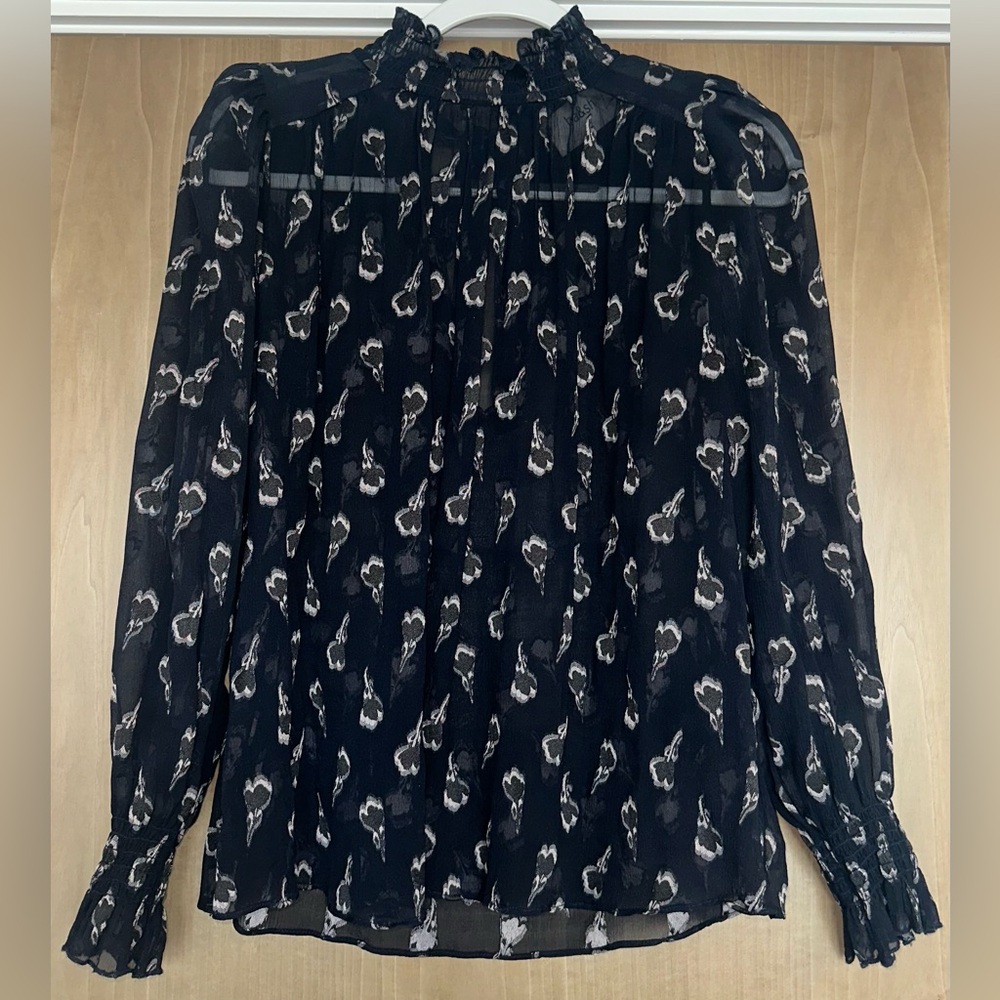 ba&sh Malawi Tumbling Blossoms Georgette Blouse